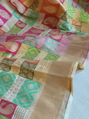 Stunning Banarasi rangkart saree - a designer piece
