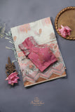 A pure Handloom saree in a lovely pastel shade