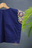 A designer blouse that’s Pure Art -  Navy Blue