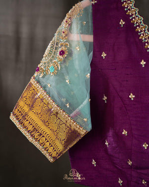 Gadwal brocade saree with kanchi border