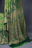 Bandini Georgette saree in hues of green