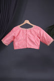 Banarasi Kora Jamdaani in soft blush pink
