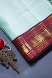 A Vintage kanjeevaram in a lovely shade of blue