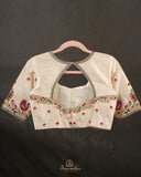 Pure Patola silk saree in a lovely shade of green and pink