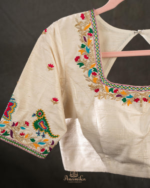 Pure Patola silk saree in a lovely shade of green and pink