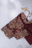 Vintage Kanjeevaram Excellence in Rust Orange and Brown combo