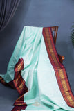 A Vintage kanjeevaram in a lovely shade of blue