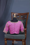 Raising Temple border kanjeevaram saree in Beautiful Pink