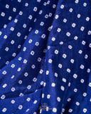 A beautiful blue saree - Bandini Crepe with Patola