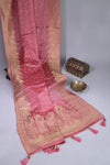 Budget Friendly Soft silk saree in pretty pink