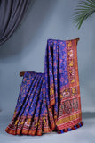 Patan Patola at its best - Royal Blue & Maroon