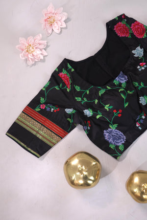 Petite Pointe Elegance on pure Handloom tussar