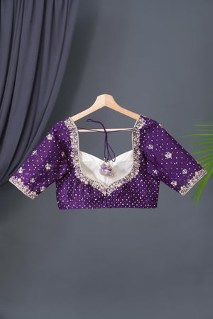 Royal Purple Kanjeevaram Saree