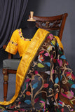 Stunning jamdaani with kanchi border in black !