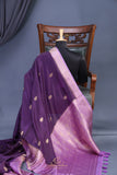 Soft Silk Pattu - Color play at its finest - Purple/Lavender