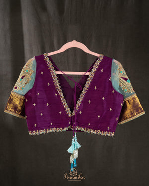 Gadwal brocade saree with kanchi border