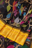 Stunning jamdaani with kanchi border in black !