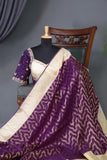 Royal Purple Kanjeevaram Saree