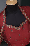 Ajrak on modal silk with complete handwork