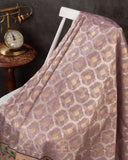 Lavender Kota Silk Saree with a beautiful paithani border saree