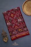 Maroon patan patola saree - a timeless weave