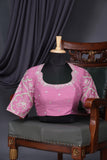 Pastel Patola with intricately designed handwork border