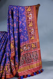 Patan Patola at its best - Royal Blue & Maroon