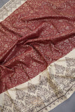 Tmeless kanjeevaram in a maroon shade