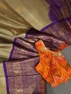 Gadwal Big Border saree in a unique color combo