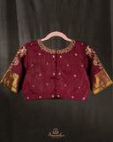 Vintage Kanjeevaram in a lovely brown and red combo