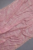 Blush Pink Satin Georgette Cocktail saree