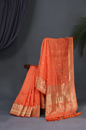 Radiant Sunset Silk Elegance