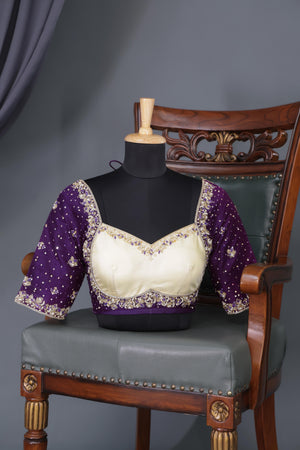 Royal Purple Kanjeevaram Saree