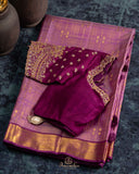 Vintage Kanjeevaram Saree with Heavily Embellished Blouse