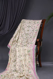 Pastel Patola with intricately designed handwork border