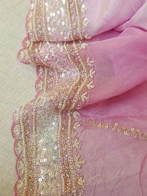 Lilac Love - pretty Georgette saree in a lovely lilac hue