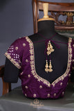 Kalamkari and Bandini fusion on modal silk