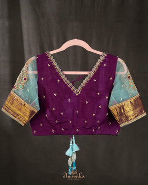 Gadwal brocade saree with kanchi border