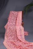 Banarasi Kora Jamdaani in soft blush pink