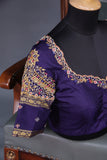 Kanjeevaram silk saree in a lovely rani pink shade