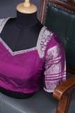 Exquisite Venkatagiri Pattu saree in blue and purple