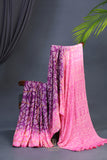 Pure Bandini saree on gaji silk with chikankari pallu