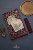 An exquisite Banarasi Cotton Jamdaani saree