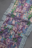 Designer Georgette Saree in hues of blue, green and purple
