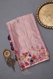 Blush Bloom Tissue Silk Saree