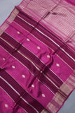 Banarasi Kora silk saree in hues of pink