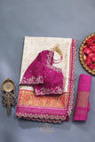 Patan Patola saree with intricately designed maggam work border