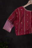 Beautiful Banarasi Silk Saree in shades of magenta and pink