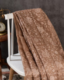 Organza saree in light brown with all over thread embroidery (Copy)