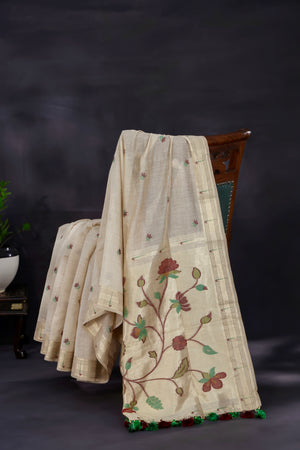 Elegant cotton paithani saree